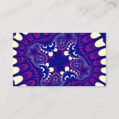 紫の朝顔の花 名刺 (正面)