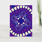 紫の朝顔花 カード (正面)