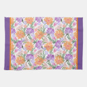 紫の朝顔 キッチンタオル (横)