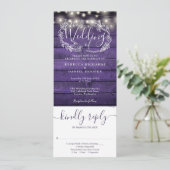 紫の木紐が人の心に光結婚る 招待状 (スタンド正面)