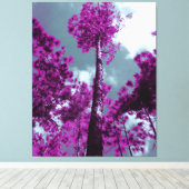 紫の木 キャンバスプリント (インサイチュ (ウッドフロア))