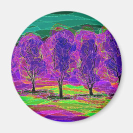 紫の木…マグネット マグネット