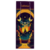 紫の本の魔法の領域 ワインギフトバッグ (正面)