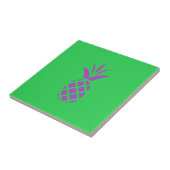紫の松りんご緑。 タイル (側面)