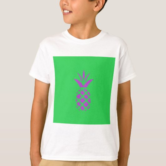 紫の松りんご緑。 Tシャツ (正面)