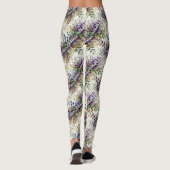 紫の果実とつる植物 レギンス (裏面)