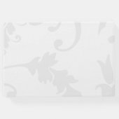 紫の果実と灰色のダマスクの結婚式 ゲストブック (裏面)