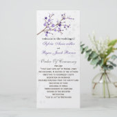 紫の果実エレガント冬の結婚式 プログラム (スタンド正面)