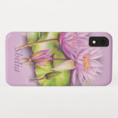 紫の桃色のユリの花 Case-Mate iPhoneケース (裏面(横))
