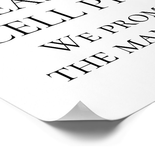 紫の梅の牡丹が差し抜結婚かれた式 ポスター (角)