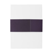 紫の梅シンプル素朴ボホ結婚ズ 招待状ベリーバンド (裏面例)