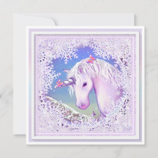 紫の楽園と雪 カード (正面)