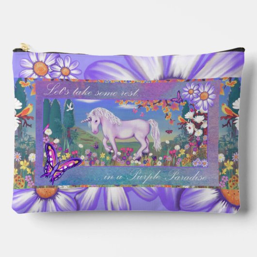 紫の楽園 アクセサリーポーチ (正面)