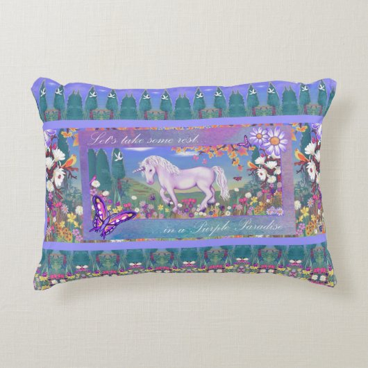 紫の楽園 アクセントクッション (正面)