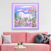 紫の楽園 キャンバスプリント (インサイチュ (リビング))