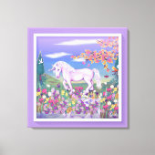 紫の楽園 キャンバスプリント (正面)