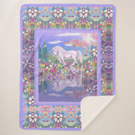 紫の楽園 シェルパブランケット