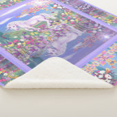 紫の楽園 シェルパブランケット (3/4)