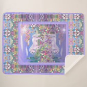 紫の楽園 シェルパブランケット (正面(横))