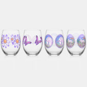 紫の楽園 ステムなしワイングラス (右)