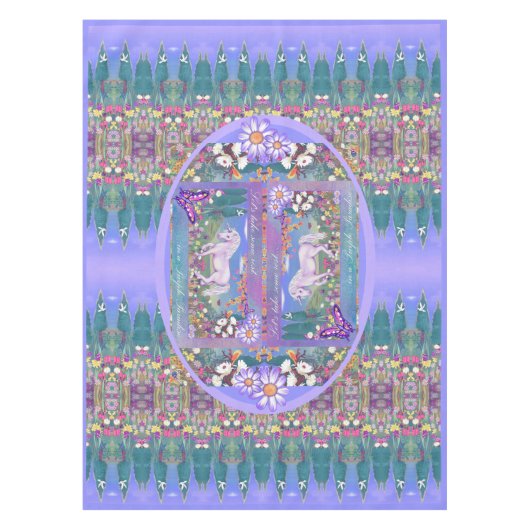 紫の楽園 テーブルクロス (正面)