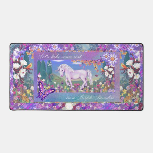 紫の楽園 デスクマット (正面)