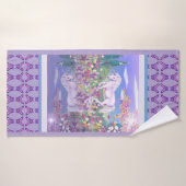 紫の楽園 バスタオル (バスタオル)