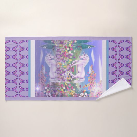 紫の楽園 バスタオル (バスタオル)