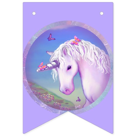 紫の楽園 バンティングフラッグ (第2の旗)