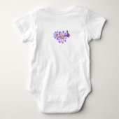 紫の楽園 ベビーボディスーツ (裏面)