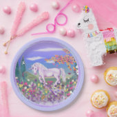 紫の楽園 ペーパープレート (パーティー)