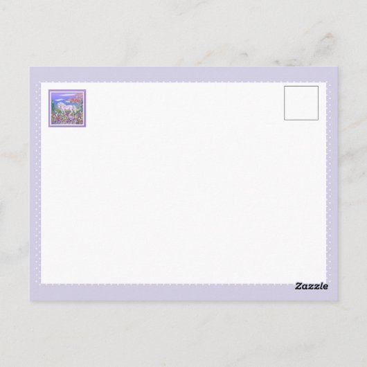 紫の楽園 ポストカード (裏面)