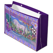 紫の楽園 ラージペーパーバッグ (正面アングル)