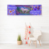 紫の楽園 横断幕 (インサイチュ)