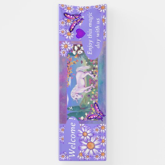 紫の楽園 横断幕 (縦)