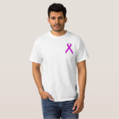 紫の標準リボン Tシャツ (正面フル)