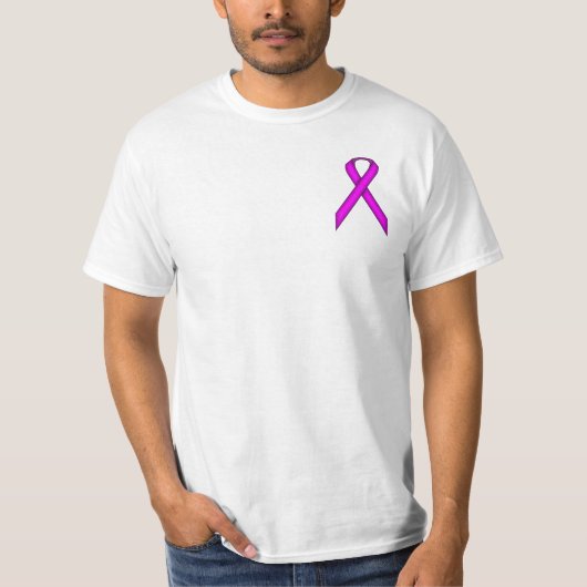 紫の標準リボン Tシャツ (正面)