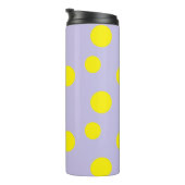 紫の模様の黄色の円 タンブラー (回転右)