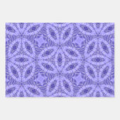 紫の模様 ラッピングペーパーシート (正面2)