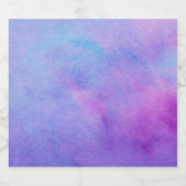 紫の水の色のスプラッシュ リキュールボトルラベル (シングルラベル)