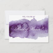 紫の水彩を私に 招待状 (正面)