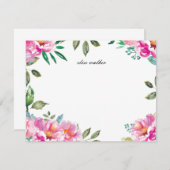 紫の水彩庭園|ひな形パーソナライズされた 招待状 (正面/裏面)