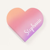 紫の水彩書 ノートブック (正面)