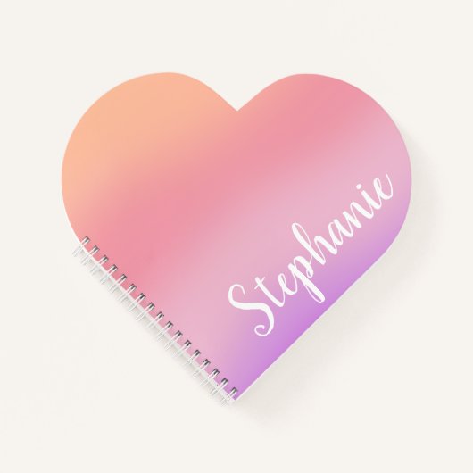 紫の水彩書 ノートブック (正面)