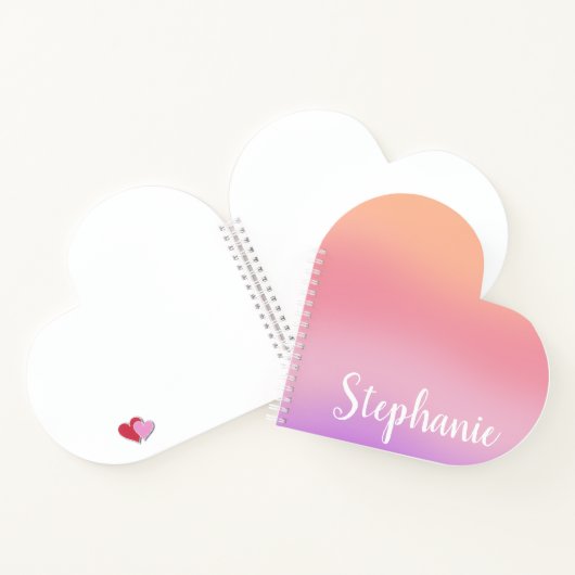 紫の水彩書 ノートブック (内部)