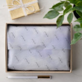 紫の水彩洗浄カスタムビジネスロゴ 薄葉紙 (ギフト)