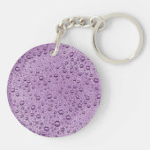 紫の水滴 キーホルダー (裏面)