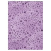 紫の水滴 クリップボード (裏面)