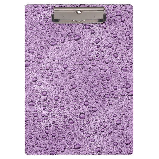 紫の水滴 クリップボード (正面)
