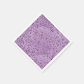 紫の水滴 スタンダードカクテルナプキン (角)